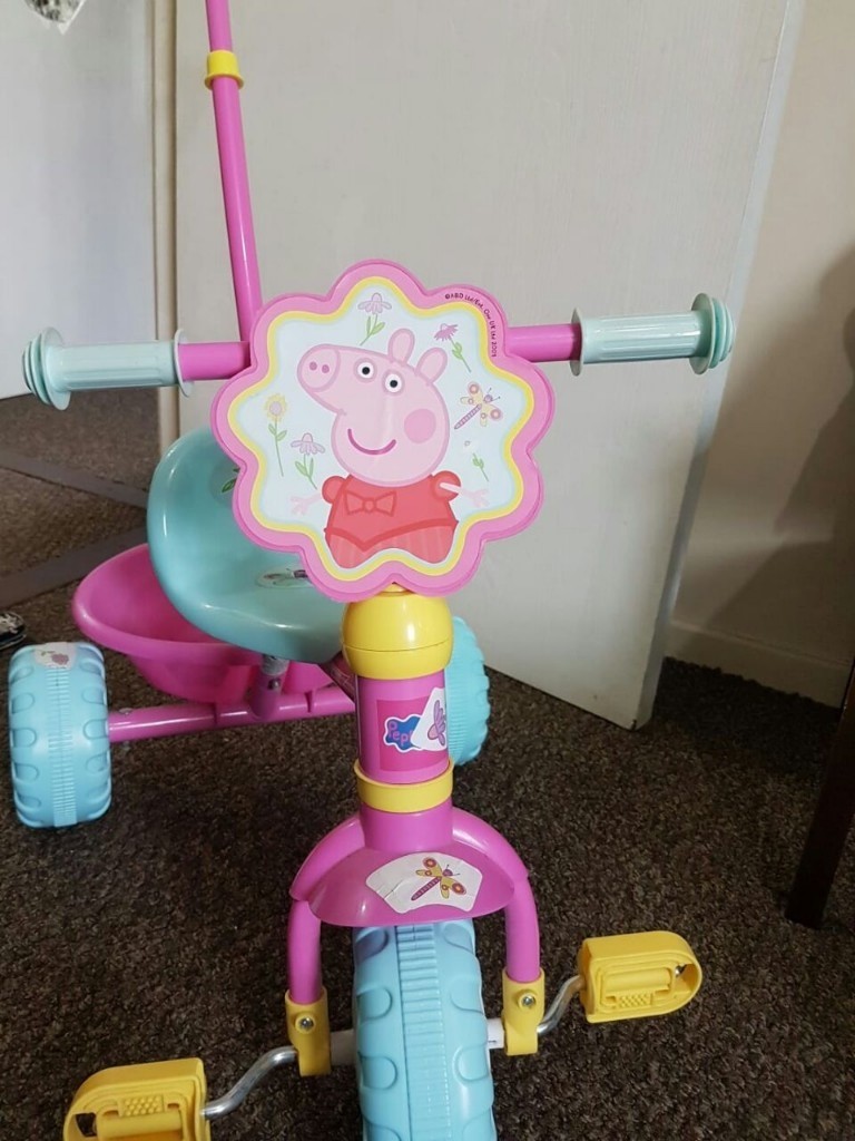 peppa pig trike pink